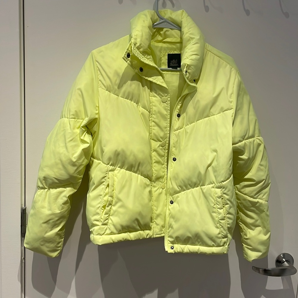 Target brand “Wild Fable” neon winter jacket